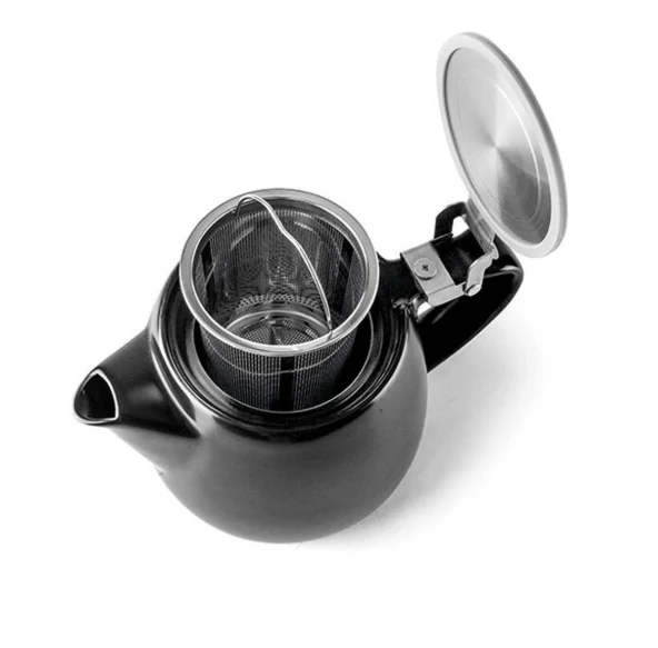 Théière en Porcelaine Noire avec filtre inox 540 ml