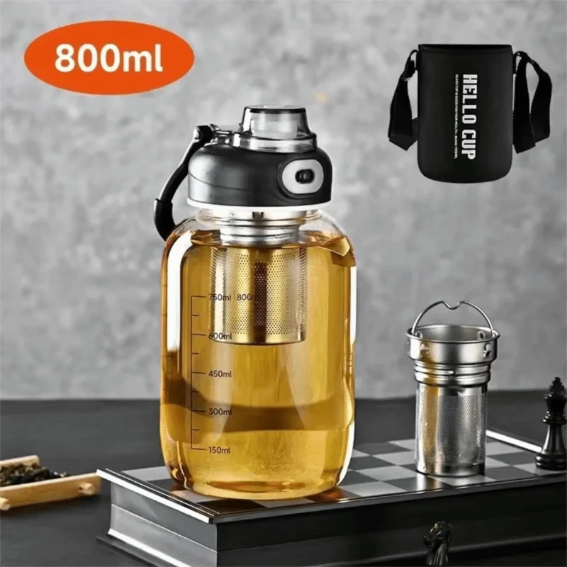 Théière en Verre Portable 800 ml à 2 L