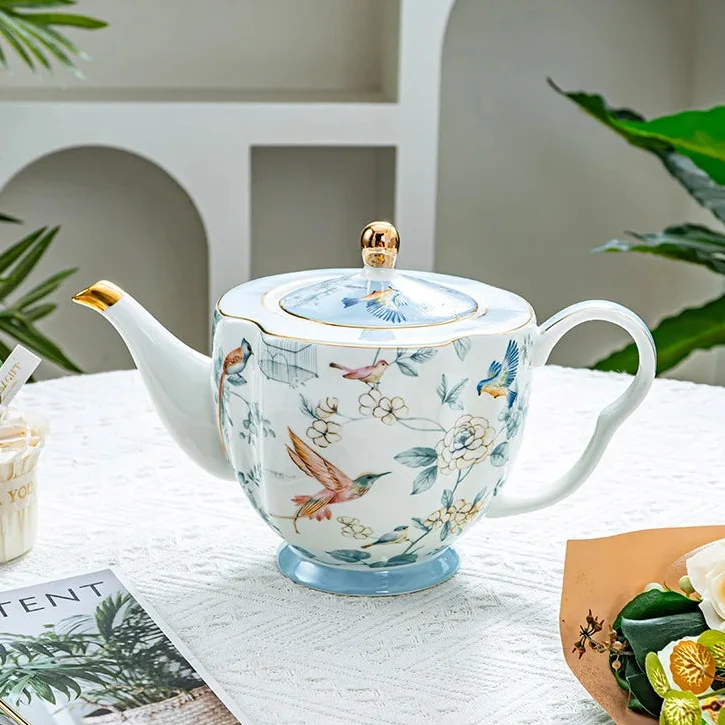 Théière en Porcelaine Anglaise et Tasse 440-900ml