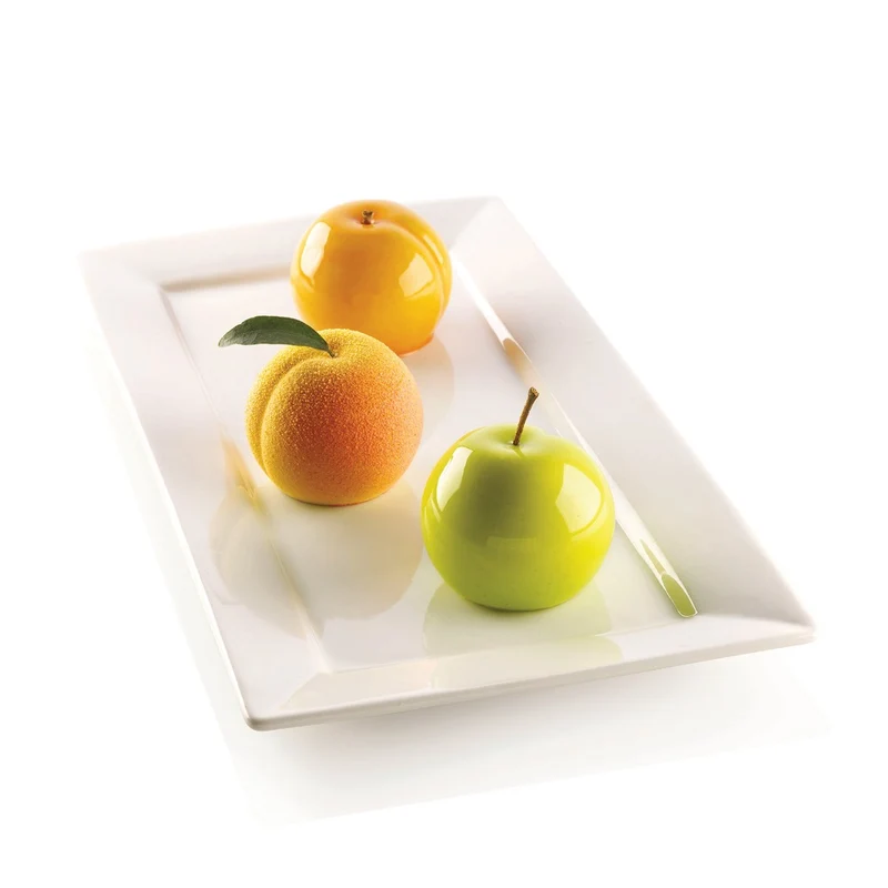 6 Forme - Ispirazioni Di Frutta Albicocca Stampo Dolci Frutta Realistica In Silicone