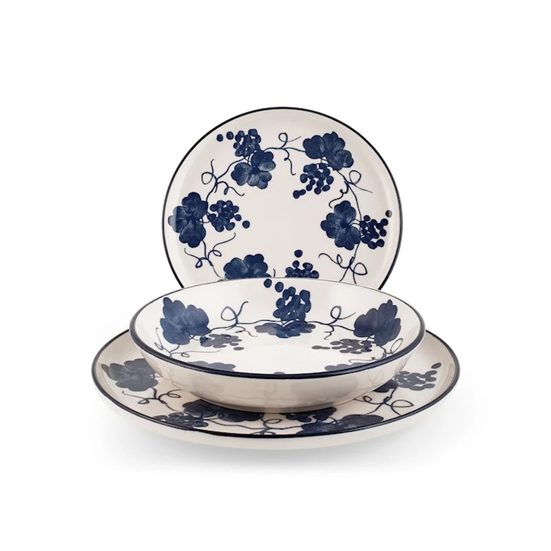 Nordic Provence Servizio Piatti In Stoneware - Set 18 Pz