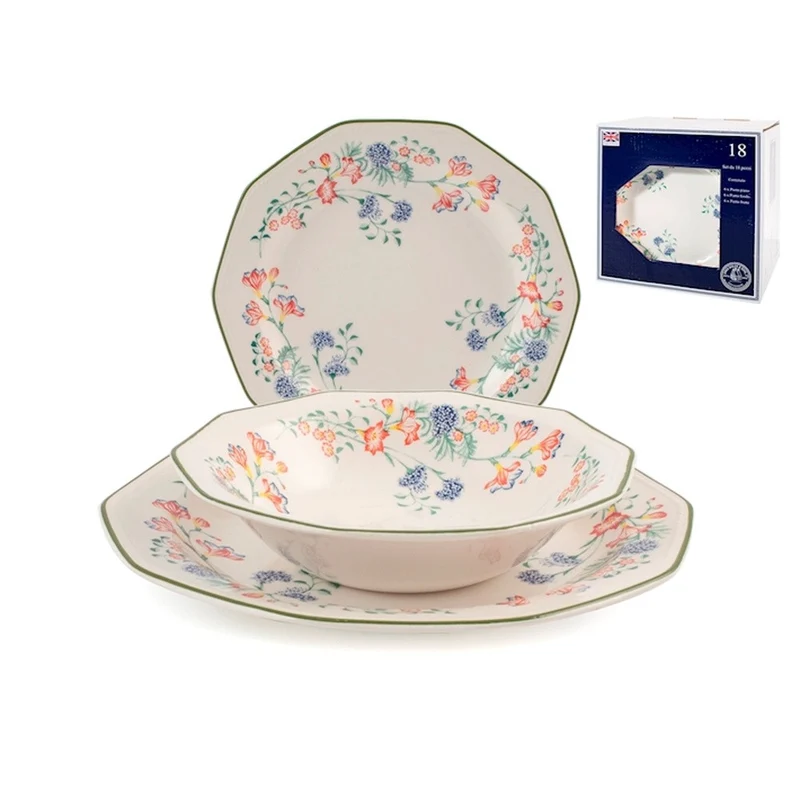 Emily James Sadler & Sons Servizio Piatti In Terracotta - Set 18 Pz