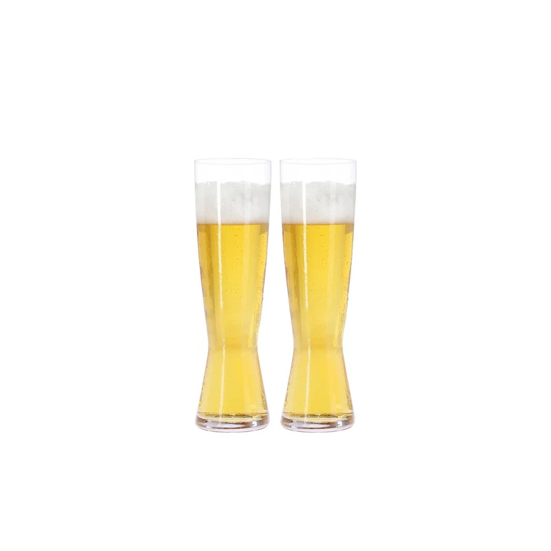42.5 cl - Beer Classics Pilsner Bicchiere Birra In Vetro Cristallino - Set 2 Pz