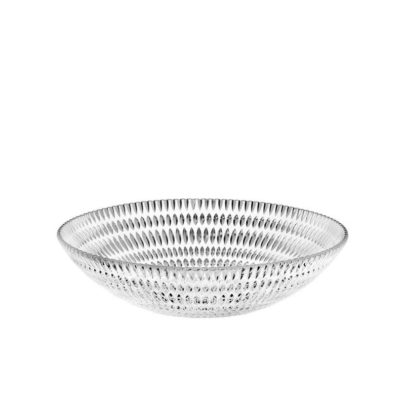 30 cm - Ethno Coppa Centro Tavola In Vetro Cristallino