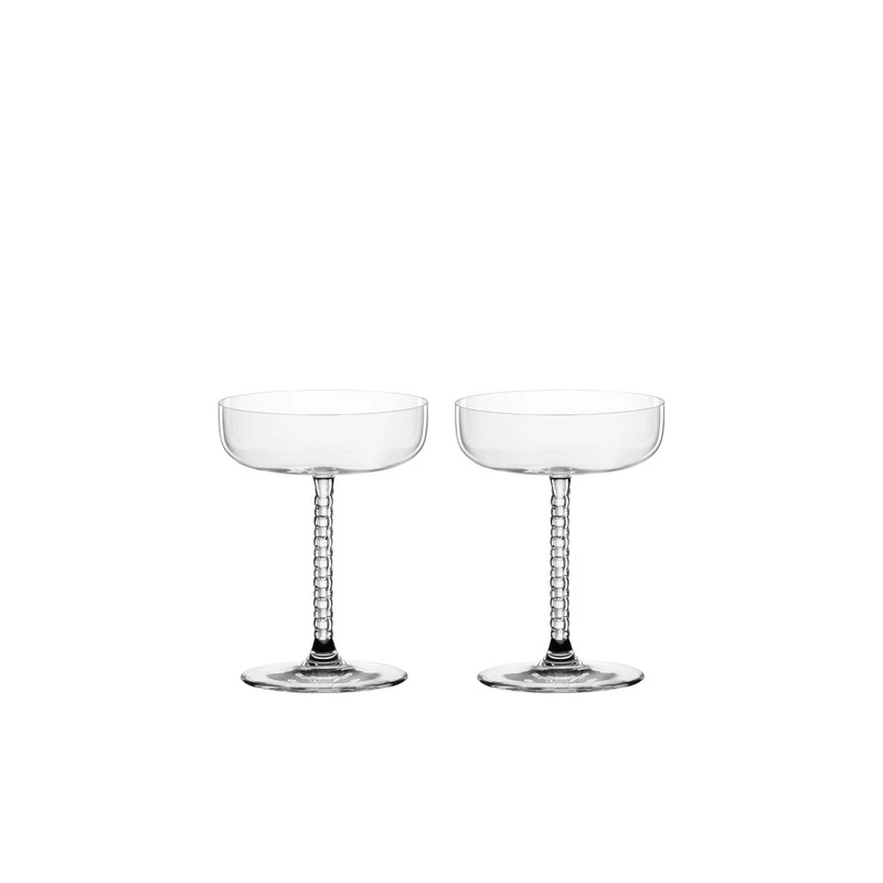 25 cl - Bossa Nova Calice Cocktail Coupe In Vetro Cristallino - Set 2 Pz