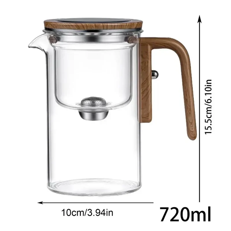 Théière en Verre 720 ml Infuseur Amovible