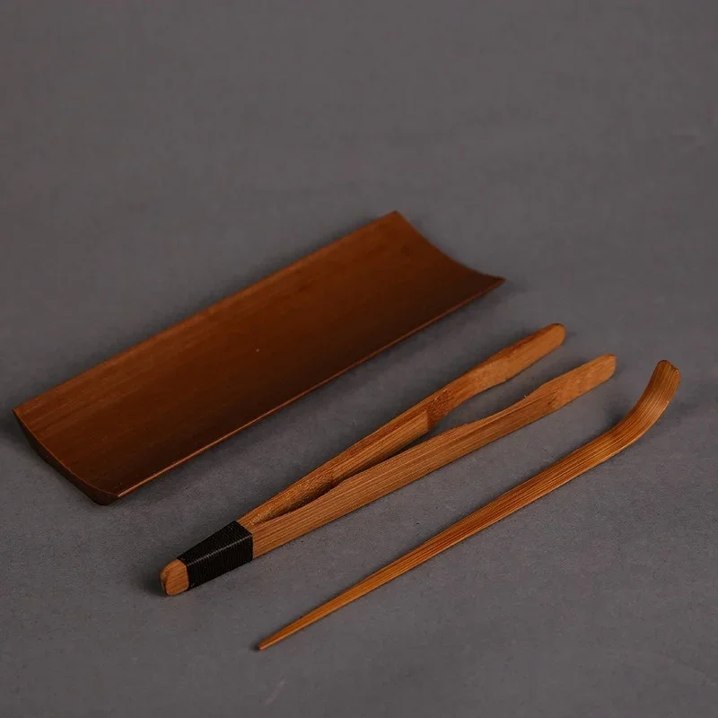 Set d'Ustensiles à Thé en Bambou