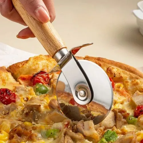 Roulette à Pizza | PizzaRoll™ Manche Bois