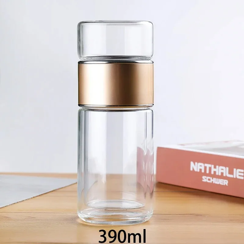 Infuseur à Thé en Verre Double paroi 420 ml (350+20+50)