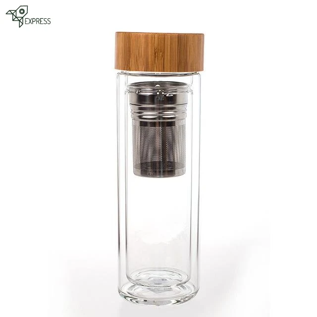 Infuseur en Verre Double Paroi Théière Nomade 330ml