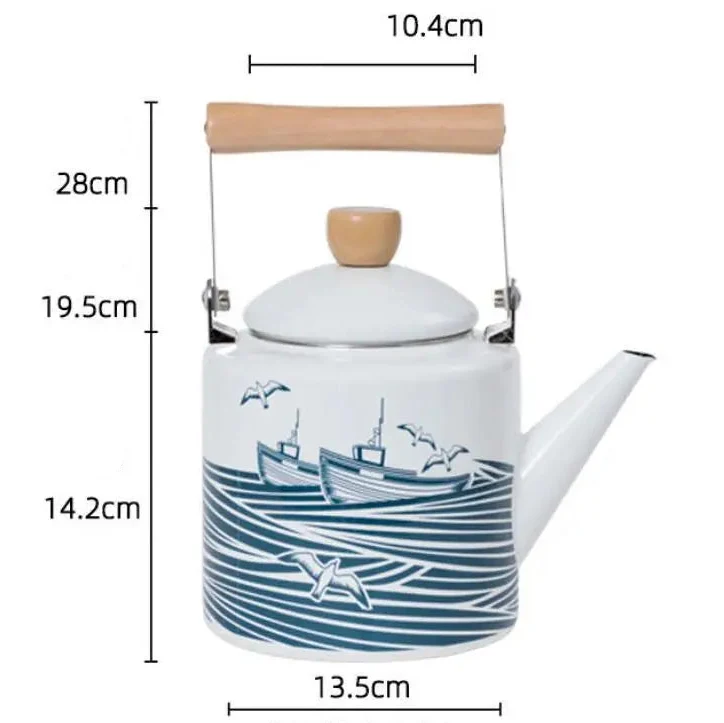 Théière Métal émaillé Service 2L