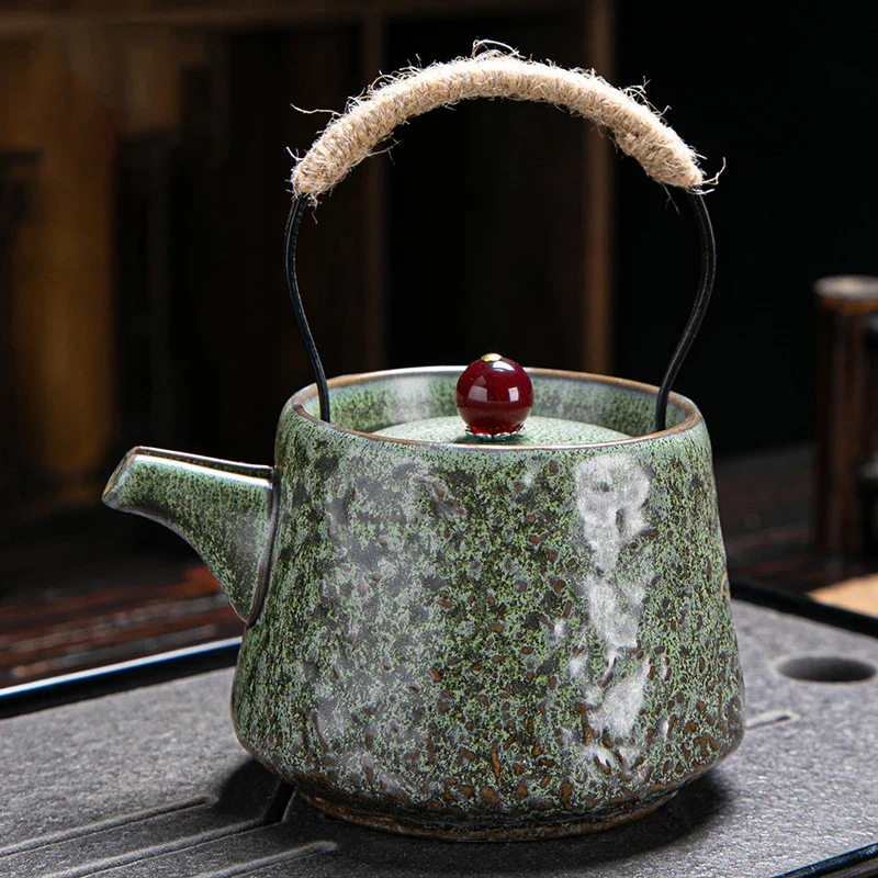 Théière Céramique Japonaise à Anse Haute | La Théière de Lulu
