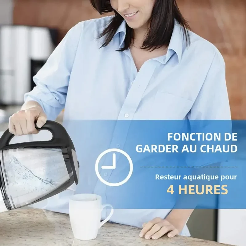 Bouilloire en Verre Température Réglable 2 L