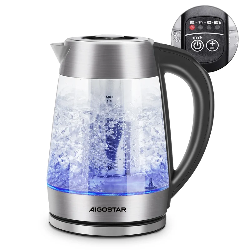 Bouilloire en Verre 1,7 L avec Infuseur