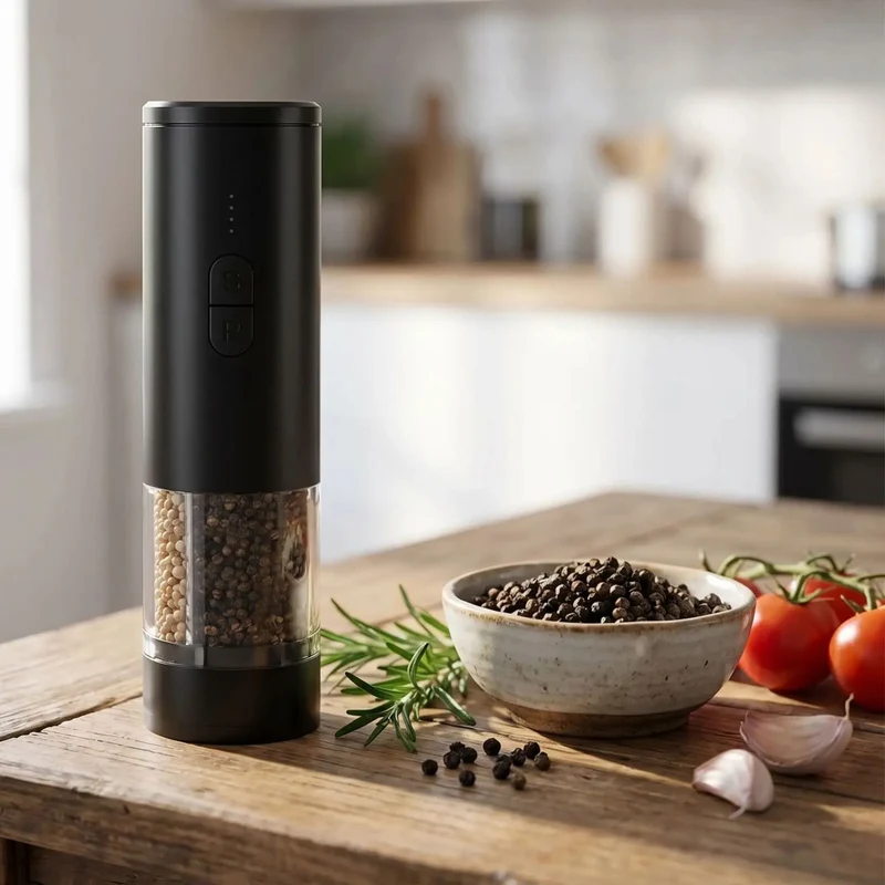 Moulin Sel et Poivre Électrique | Dualis™ 2 en 1 Rechargeable