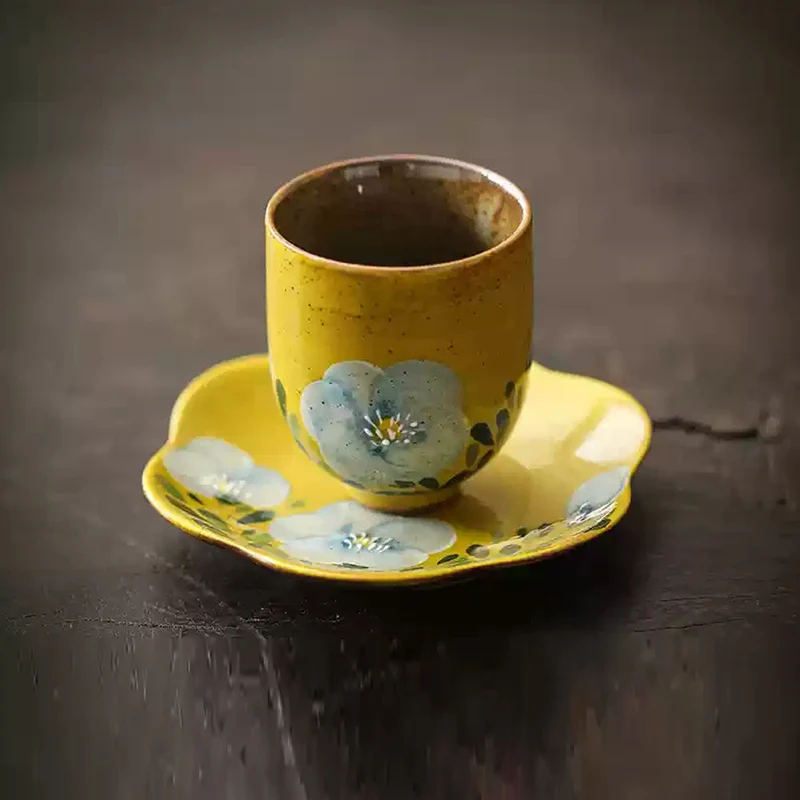 Tasse à thé céramique Camélia Fait Main