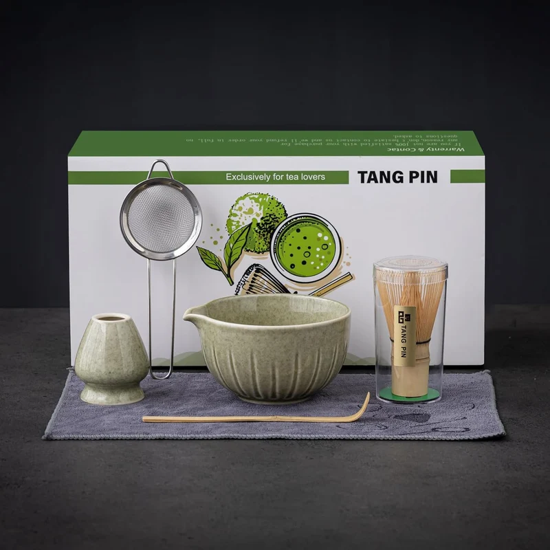 Set de Matcha 10 pièces 450ml fleurs épanouies