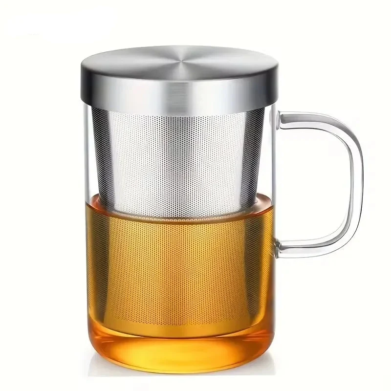 Tisanière en Verre Filtre Inox 470ml