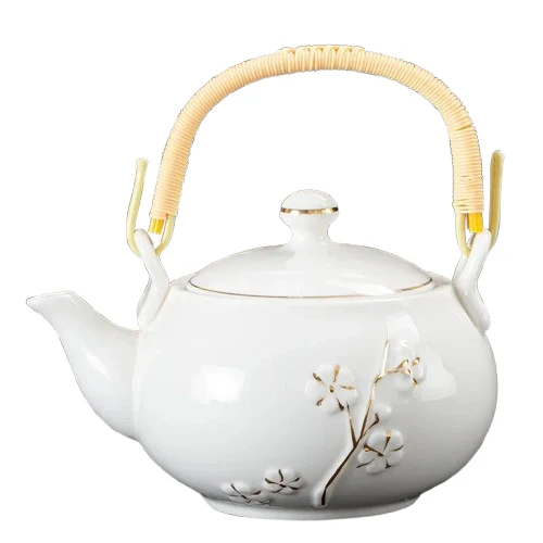 Théière en Porcelaine Blanche Avec Filtre 660ml