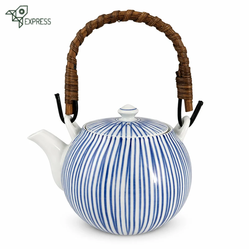 Théière en Porcelaine Japonaise Anse Rotin 500ml