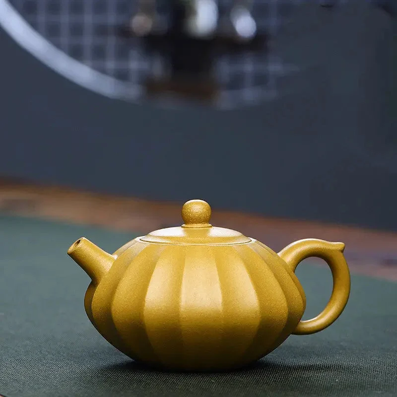 Théière Yixing en Argile Zisha Jaune 230ML Chinoise | La Théière de Lulu