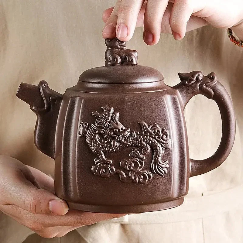 Théière Chinoise en Argile Motif Dragons 500ML | La Théière de Lulu