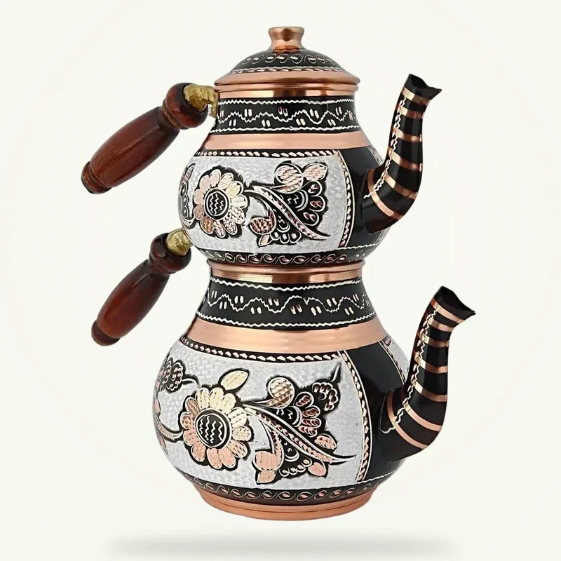 Théière Turque 2 Étages : Çay Fort et Convivial | La Théière de Lulu