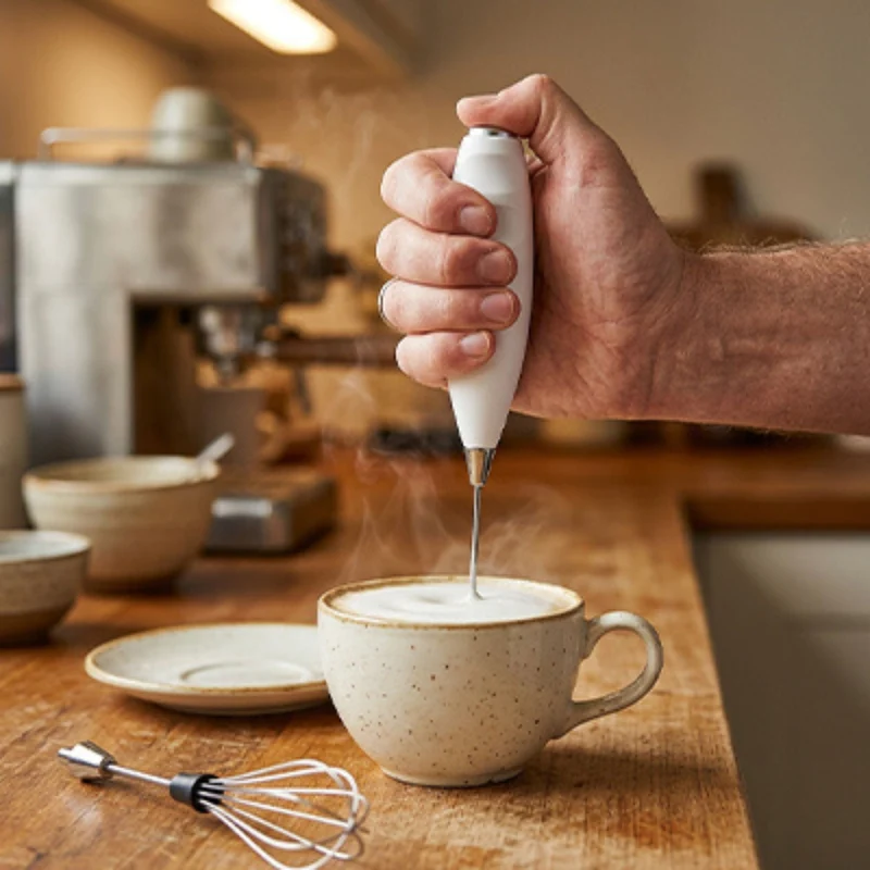 Mousseur à Lait Électrique | DuoWhisk™ 2 Têtes de Fouet