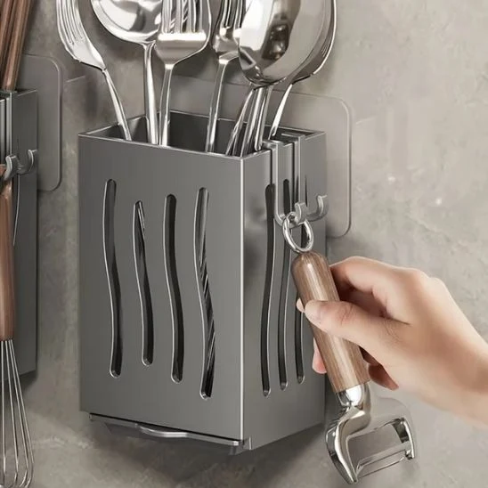 Porte Ustensiles Mural | CookWall™ Sans Perçage