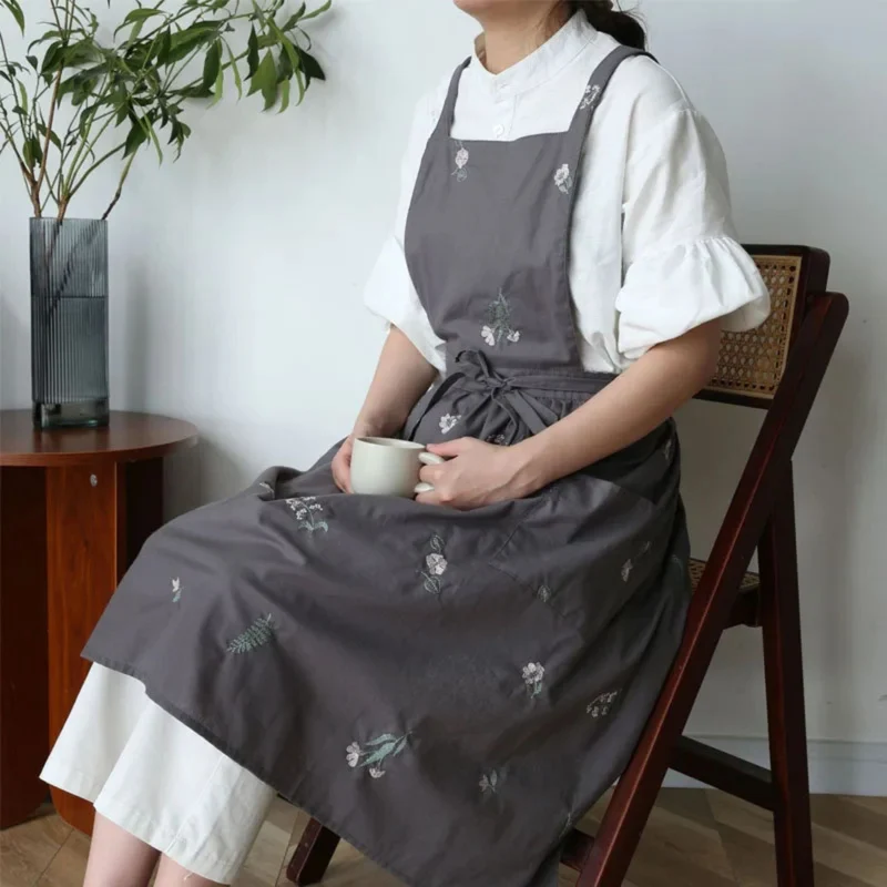 Tablier de Cuisine | Toile de Coton Brodée