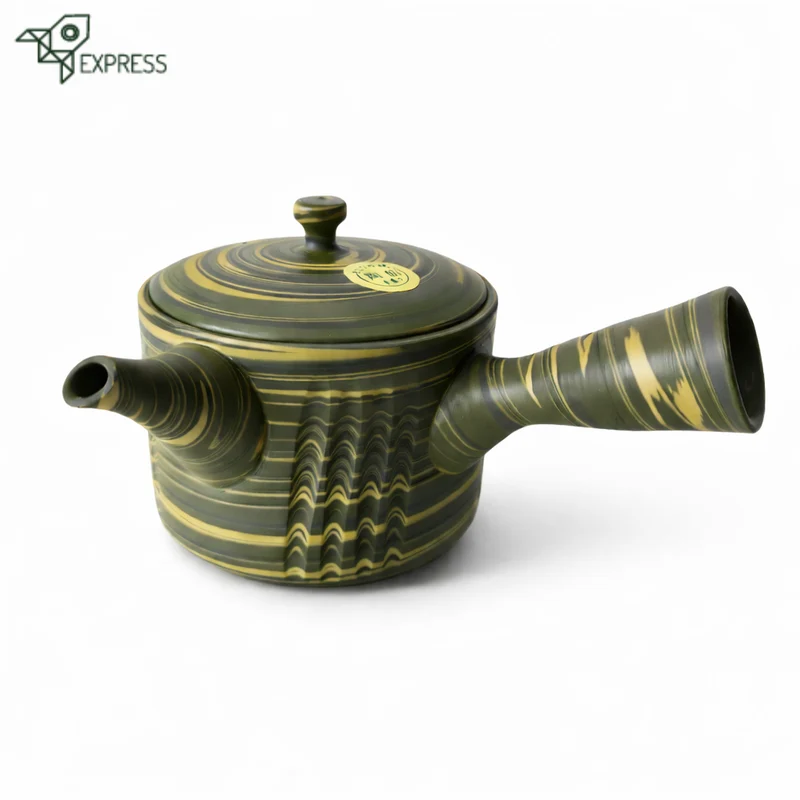 Théière Japonaise Nerikomi Kyusu Tokoname 290ml