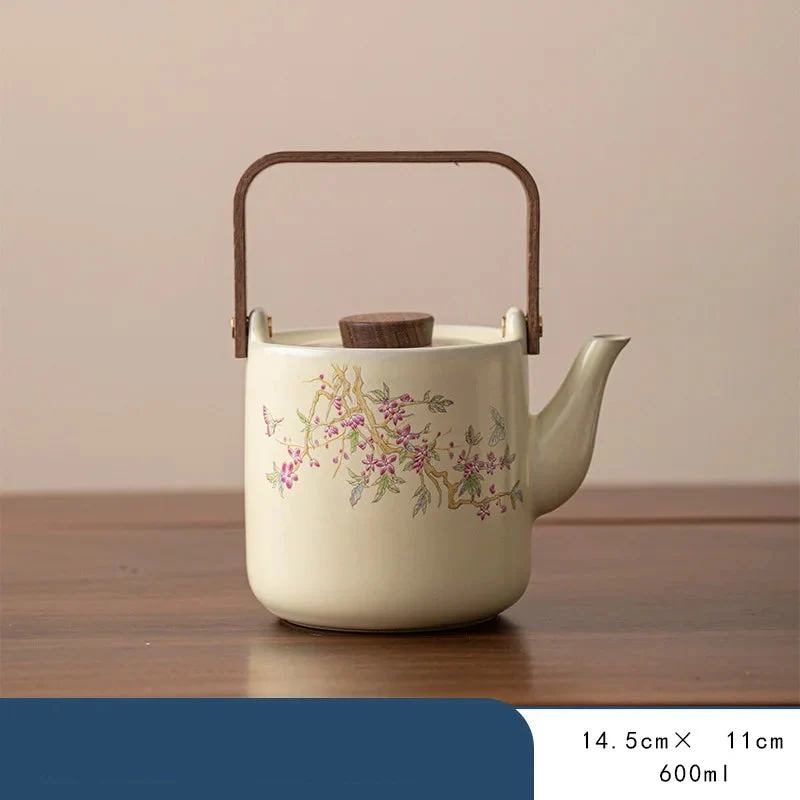 Théière en Céramique Anse Carrée 600ml