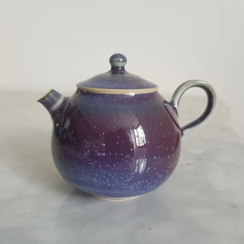 Théière en Porcelaine Violette Artisanale 140, 160, 180ml