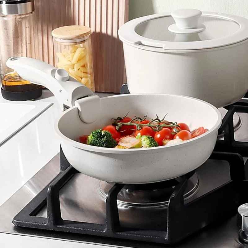 POELE CERAMIQUE | CeramCook™ avec Poignée Amovible