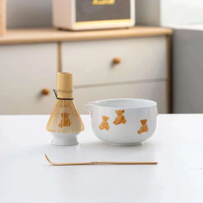 Set de matcha 450ml 3 ours