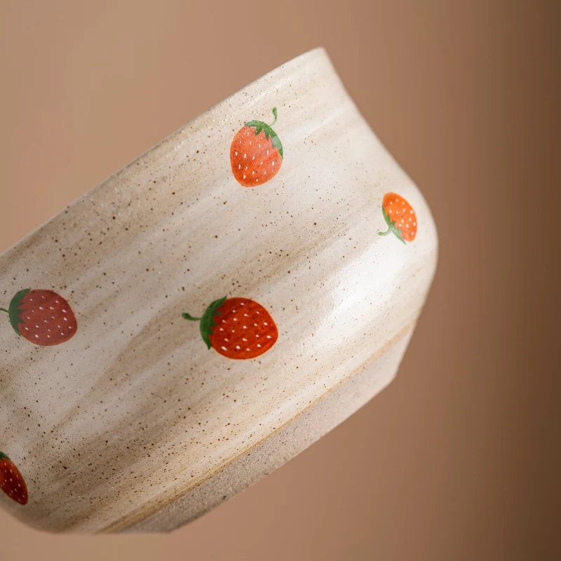 Set de matcha 450ml fraises rouges