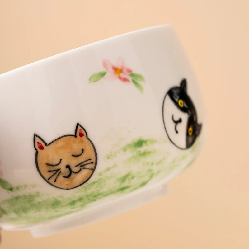 Set de matcha 450ml chats dessinés