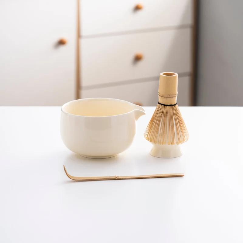 Set de Matcha 10 pièces 450ml beige