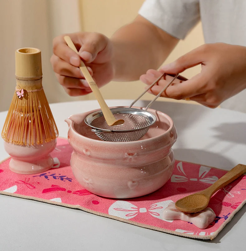 Set Matcha 470ml Bol Trad Chawan Bambou Chasen