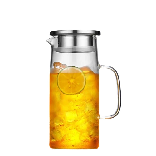 Carafe de frigo en verre borosilicate 1L et 1,5L