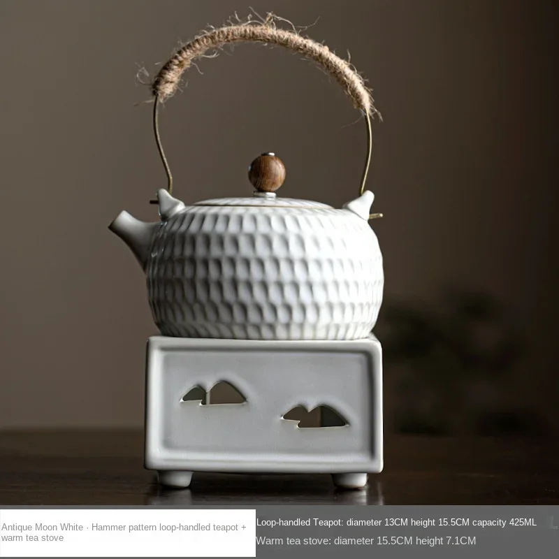 Théière en Céramique Chinoise Blanche