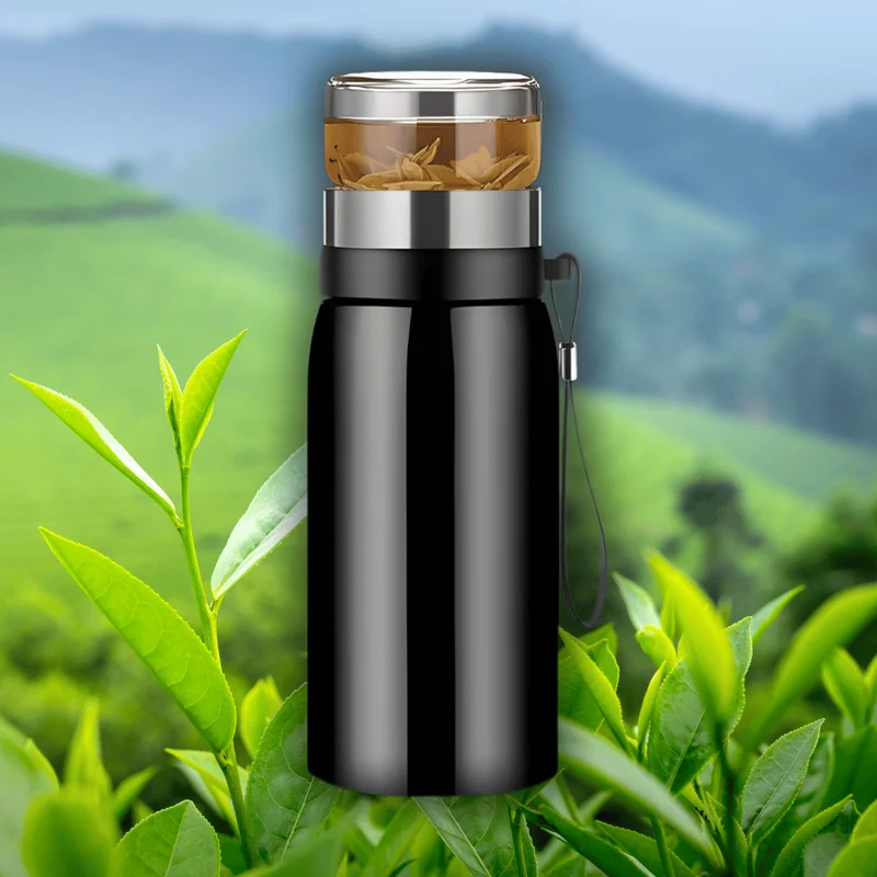 Bouteille Thermos inox infusion séparée