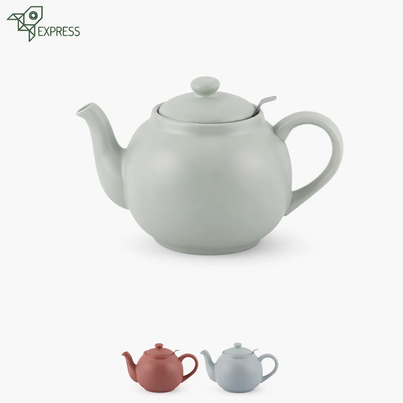 Théière Scandinave en Céramique 900ml : Design Nordique Épuré | La Thé