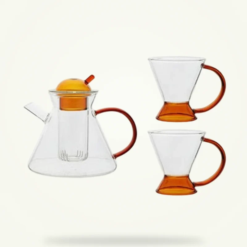 Théière Scandinave en Verre avec Infuseur 580ml : Chic Minimaliste