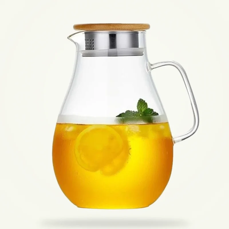 Pichet Théière en Verre 1,5L-2,5L : Thé Glacé et Infusions