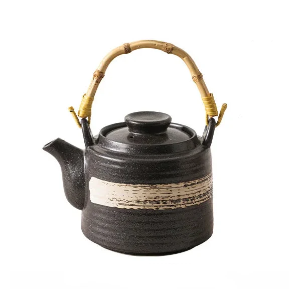 Théière en Céramique Anse Bois de Bambou 700ml