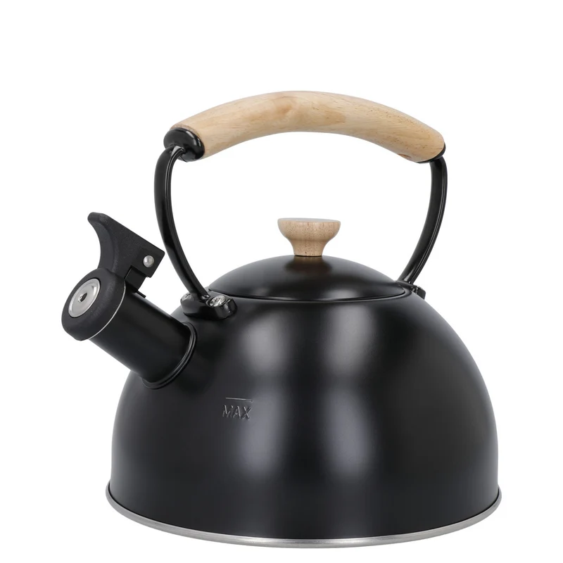 Bouilloire Inox Poignée Bois Induction 1.6L