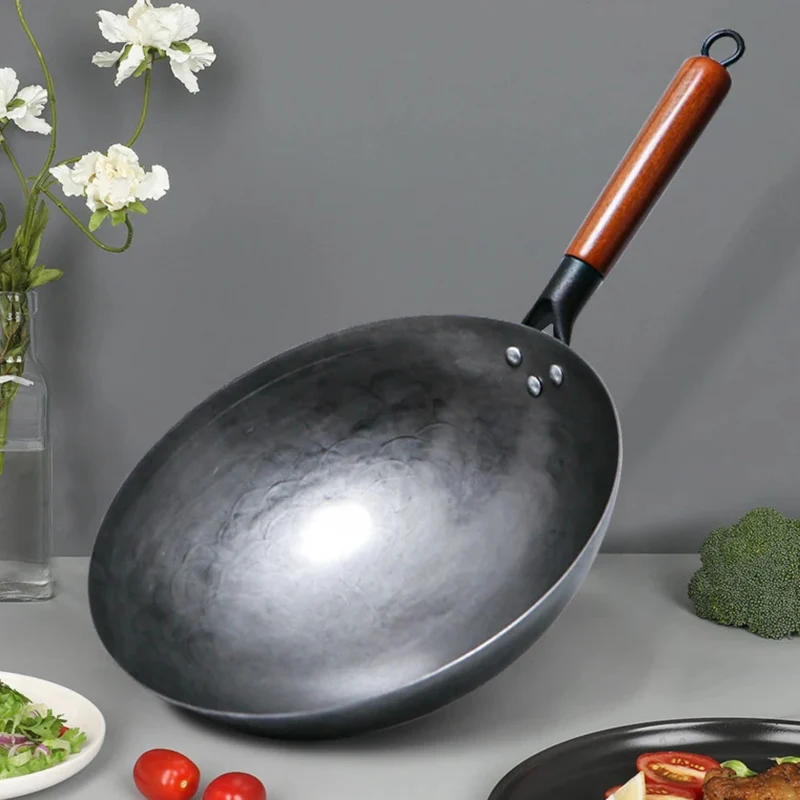 Poêle Wok | Fer Forgé Main