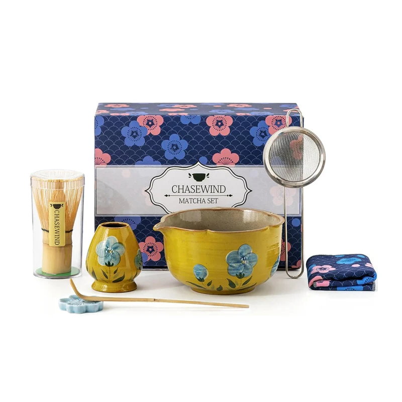 Set Matcha 600ml Glaçure Texturée Bol Rustique