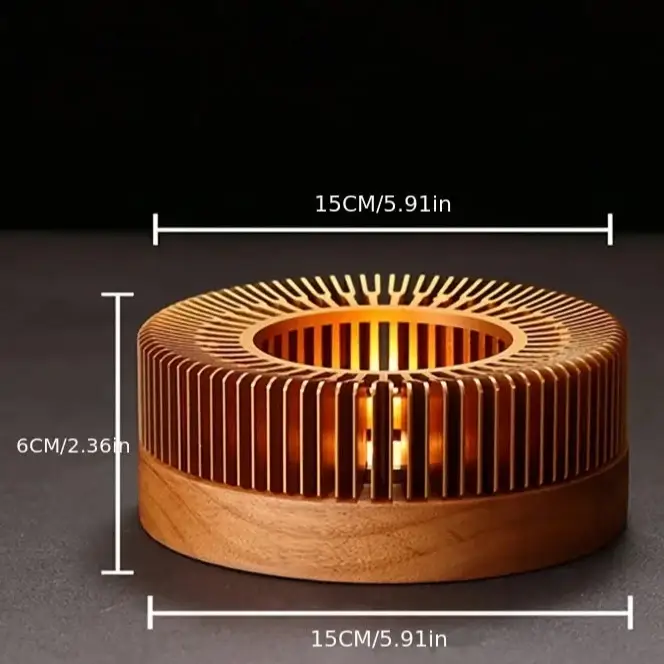 Chauffe-Théière Design Bois et Métal